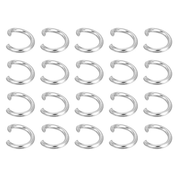 Uxcell 500Pcs Open Jump Rings, 4mm 316 Stainless Steel O Rings, Split Rings Circle Clasp Connecting Rings, Silver