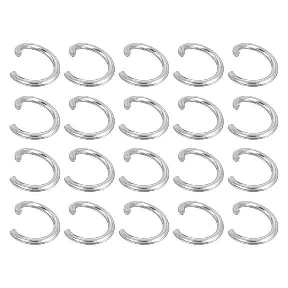 Uxcell 500Pcs Open Jump Rings, 6mm 316 Stainless Steel O Ring, Split Rings Circle Clasp Connecting Rings