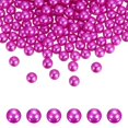 thumbnail image 1 of Uxcell 500Pcs Pearls No Holes, 8mm ABS Round Faux Pearl Beads Vase Fillers for Crafting DIY Jewelry Making Filling Home Party Decorations Wedding Centerpieces, Purple Red, 1 of 6