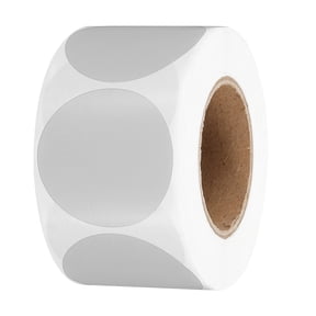 Uxcell 500Pcs Round Thermal Label Stickers 1.5 inch Circle Direct Thermal Sticker Label Gray
