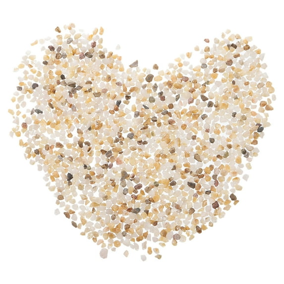 Uxcell 500g/1.1lb 3-6mm Gravel Stones Coarse Sand Decor for Vase Filler Aquarium, Taupe