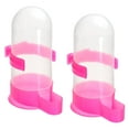 thumbnail image 1 of Uxcell 500ml Automatic Pigeon Feeder Bird Cage Waterer Hanging Drinker Water Dispenser, Pink 2 Pack, 1 of 5