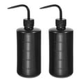 thumbnail image 1 of Uxcell 500ml Plastic Water Irrigation Spout Squeeze Washing Bottle, Black 2 Pack, 1 of 5
