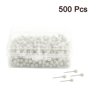 480 Push Pins Map Tacks 3/8 Round Plastic Head Stainless Point Multicolor  Board 
