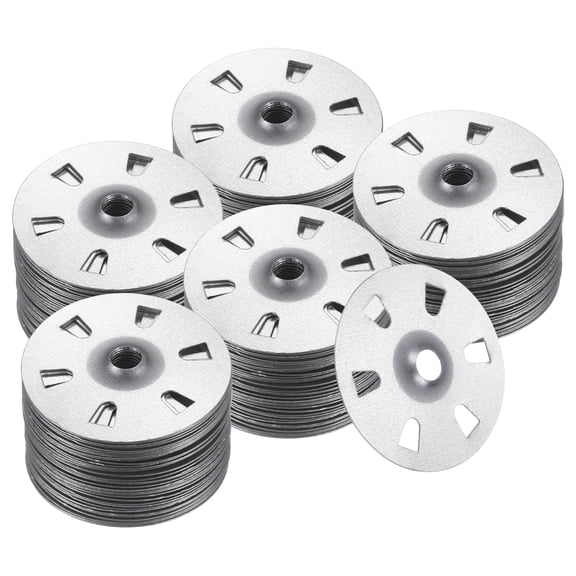 Uxcell 500pcs Foam Board Fasteners Washers 1-3/8 Inch Galvanized Steel Wall Washer for Fixing Fastening Installation Foam Board Panels