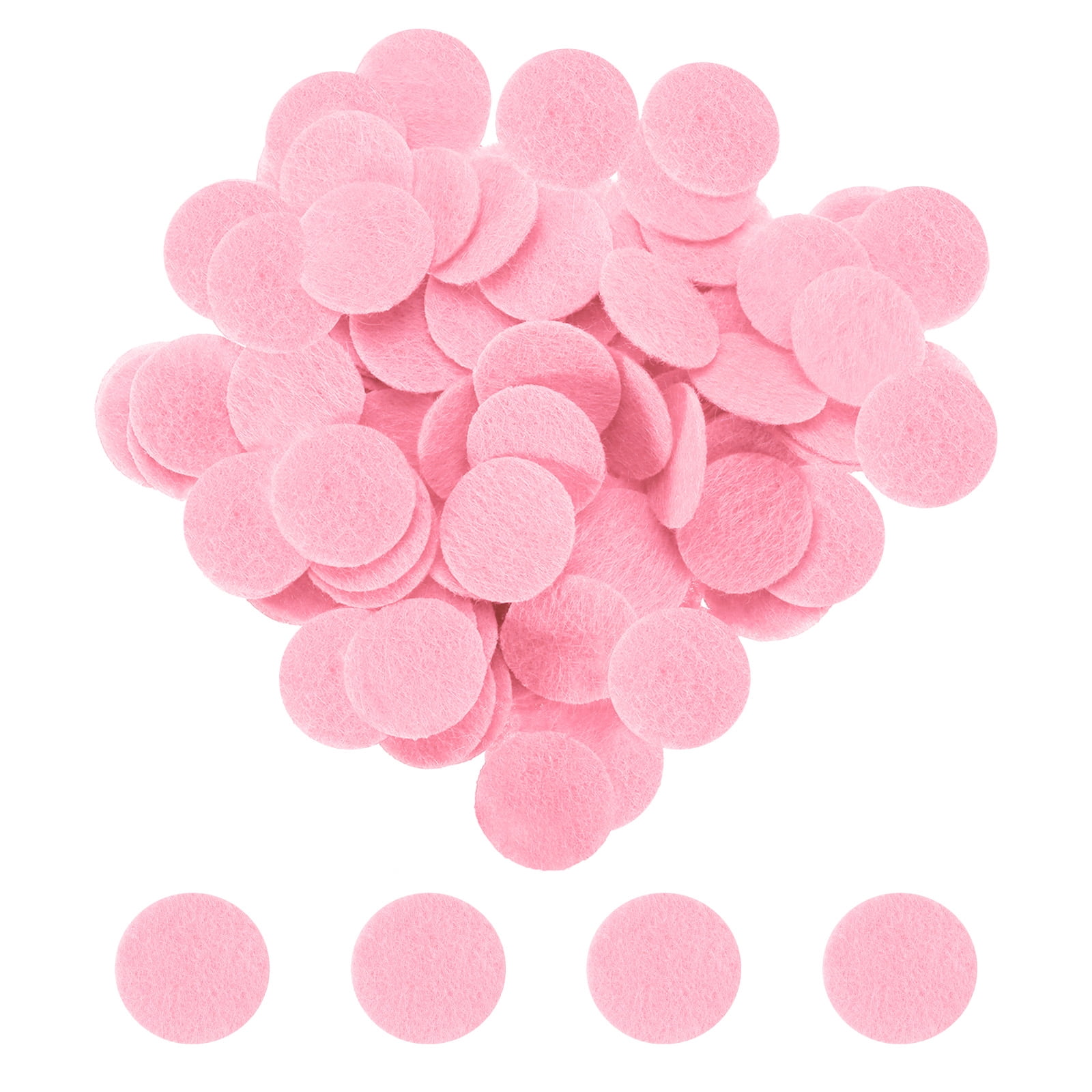 BENECREAT 400 Pcs White Round Felt Circles, 1 Inch Self-Adhesive Felt Pads For Sewing, DIY Crafts, Embellishments & Decor