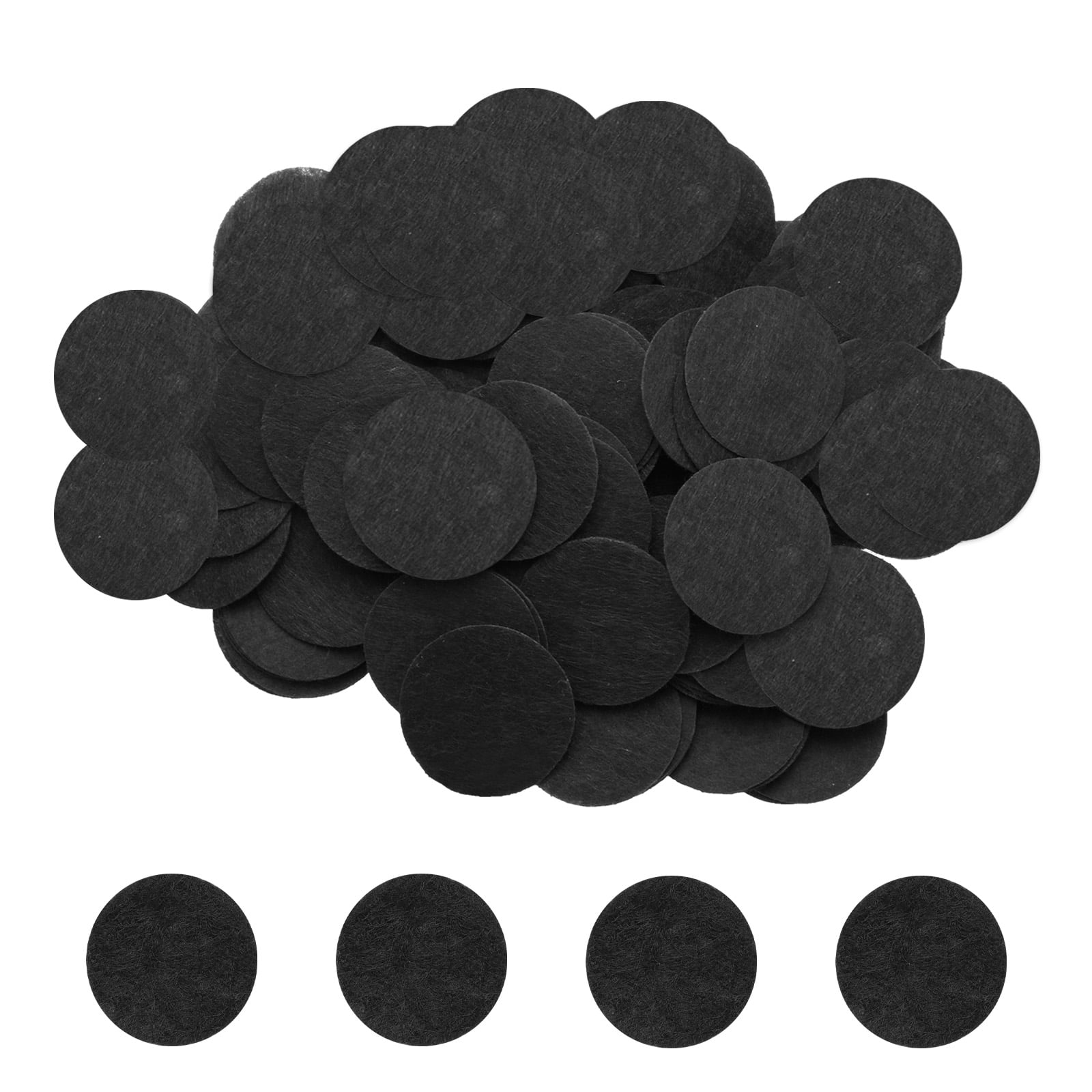 Uxcell 500pcs Round Felt Circles, 50mm 3/8 Pre Cut Felt Craft Pads Non-Woven Mini Felt Fabric Circles for DIY Projects, Black