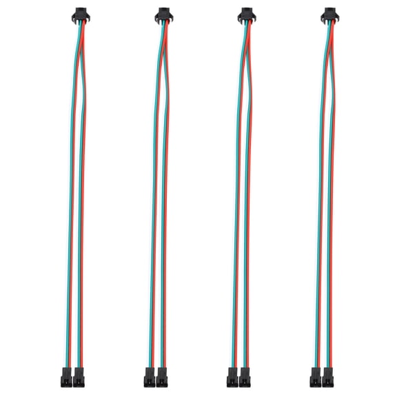 Uxcell 50CM 1 to 2 ARGB Splitter Cable, 4 Pcs PWM Fans RGB Extension Power Cord with SM 3 Pin Connector Plug