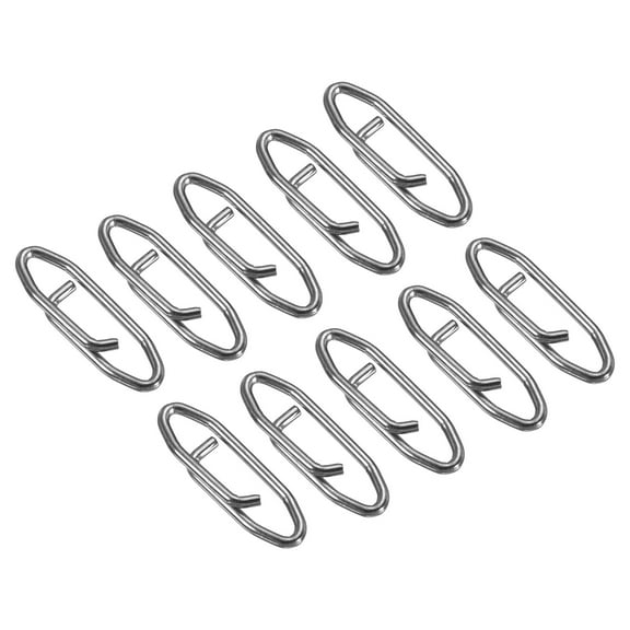 Uxcell 50LBS Stainless Connector Clip Lure Fishing Snap Swivels 100 Pack