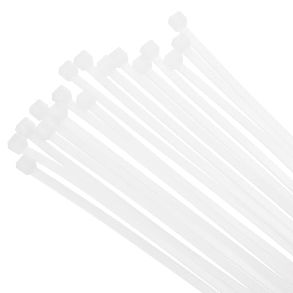 Uxcell 50PCS Cable Zip Ties 12 Inch, Self-Locking Nylon Wire Ties with 50 lbs Tensile Strength for Indoor and Outdoor, White