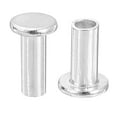 thumbnail image 1 of Uxcell 50Pack 3mm x 7mm Aluminum Flat Head Semi Tubular Rivets Silver Tone, 1 of 6