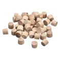 thumbnail image 1 of Uxcell 50Pack Flat Head Wood Plugs, 11/32 Inch Wooden Button Wood Plugs Screw Covers, 1 of 5