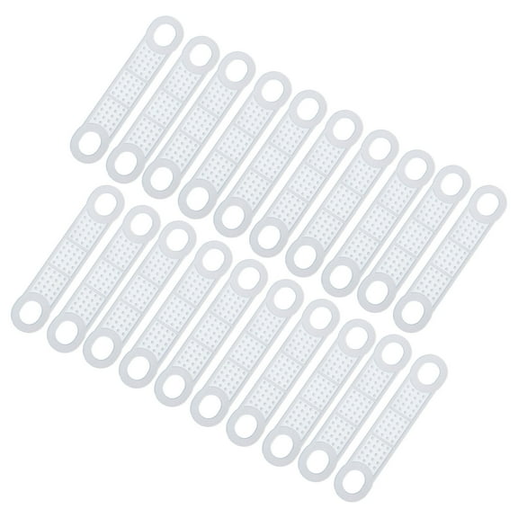 Uxcell 50Pack Non-Slip Silicone Hanger Grips Clothes Hanger Strips, Clear 4.13" x 0.79"
