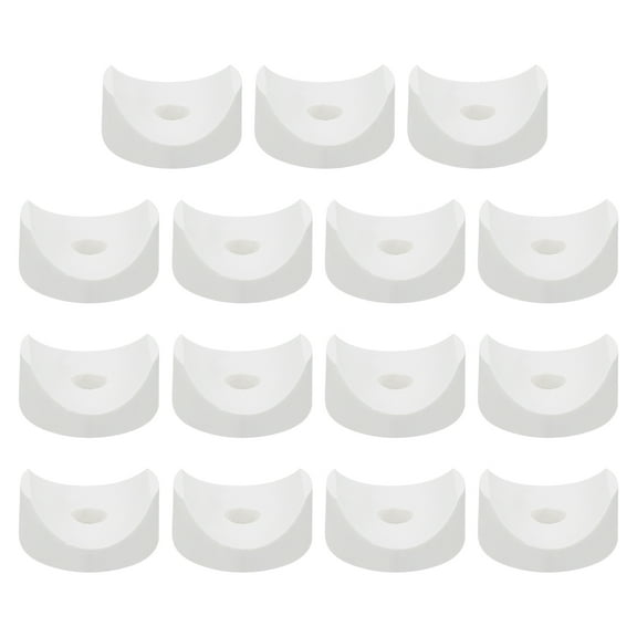 Uxcell 50Pack Plastic Round Washers, 6mm x 25mm x 3mm White PE Concave Washer
