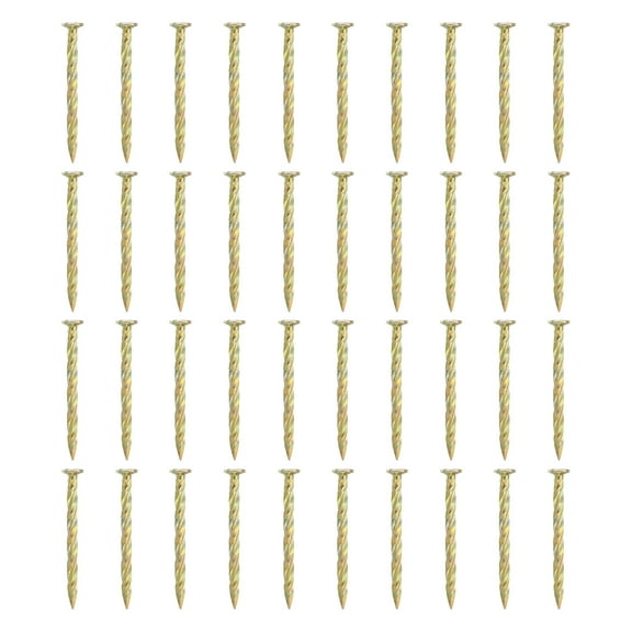 Uxcell 50Pack Spiral Anchoring Stakes, 1 Inch Galvanized Artificial Turf Stakes Edging Anchors Landscape Spikes