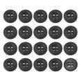 thumbnail image 1 of Uxcell 50Pack Wooden Buttons 12.5mm 4 Hole Round Wood Sewing Button Craft, Black, 1 of 4