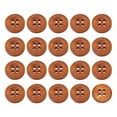 thumbnail image 1 of Uxcell 50Pack Wooden Buttons 12.5mm 4 Hole Round Wood Sewing Button Craft, Brown, 1 of 4
