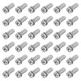 thumbnail image 1 of Uxcell 50Pcs 1/4x15 (1/4-20UNC) Ceiling Fan Blade Screws, Silver, 1 of 6