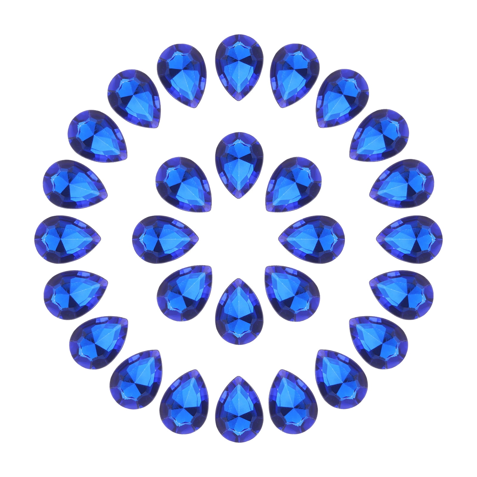 Uxcell Teardrop Rhinestones Acrylic Pointed Back Rhinestone Beads Gems ...