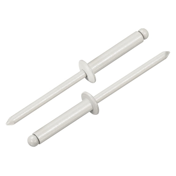 Uxcell 50Pcs 5/32"x3/4" Aluminum Blind Rivets, Dome Head Long Split Rivets, Gray