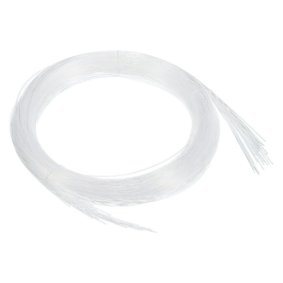 Uxcell 50Pcs 9.8ft PMMA Mixed Fiber Optic Cable Strands 0.03 Inch Side Glow LED Illumination Crystal Cables
