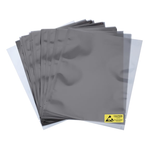 Uxcell 50Pcs Anti Static Bags ESD Shielding Bag Flat Open Top Anti Static Bag 6x7 Inch(150x180mm)