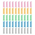 thumbnail image 1 of Uxcell 50Pcs Charger Cord Protectors, Flexible Rubber Spiral Cord Protector for Phone Charger Headphone Laptop, Gray, Green, Blue, Pink, Yellow, 1 of 6