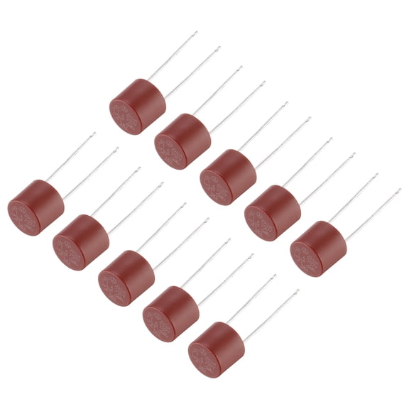 Uxcell 50Pcs Cylindrical DIP Mounted Miniature Slow Blow Micro Fuse for Electronic Parts, 1A 250V, Red