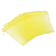 thumbnail image 1 of Uxcell 50Pcs Fruit Protection Bags 7.87x5.9" Nylon Garden Fruit Netting Cover Bags Drawstring Mesh Gift Bags Yellow, 1 of 6