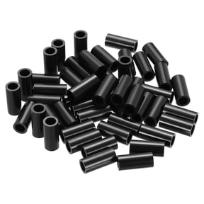 Uxcell 50Pcs M8 ABS Spacers 1/4" ID x 3/8" OD x 0.79" l Plastic Round Spacer Washers Black Standoff Nut Unthreaded for M6 or 1/4 Inch Screws Bolts Electrical Outlet