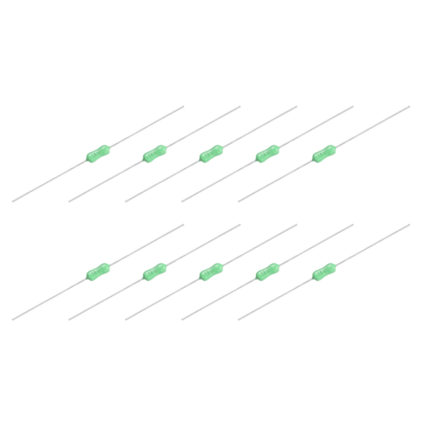 QUARKZMAN Pack Of 50 Micro Fuses 0.25 A 250 V Quick Acting Axial Lead Guide 2.4 X 7 Mm Electric Barrier Fuse For Motor Transformer Electrical Industrial Home Appliance Green