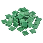 Uxcell 50Pcs Mosaic Tiles, Micro Glass Tiny Mini Mosaic Tile DIY Hobbies Handmade Crystal Free Stone Craft Mint Green