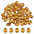 thumbnail image 1 of Uxcell 50Pcs Oval Pointed Back Rhinestone, 13 x 18 mm Oval Faceted Glass Rhinestone Gems Pointed Back Faceted Glass Beads for Jewelry Making DIY Crafts Shoes Crystal, Golden Yellow, 1 of 7