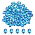 thumbnail image 1 of Uxcell 50Pcs Oval Pointed Back Rhinestone, 13 x 18 mm Oval Faceted Glass Rhinestone Gems Pointed Back Faceted Glass Beads for Jewelry Making DIY Crafts Shoes Crystal, Shiny Lake Blue, 1 of 7