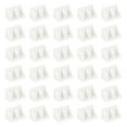 thumbnail image 1 of Uxcell 50Pcs Plastic Corner Braces, 90 Degree Furniture Angle Brackets, White, 1 of 6