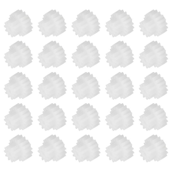 Uxcell 50Pcs Plastic Gears 16 Teeth Plastic Double Gears Model 16102BA Reduction Gear for RC DIY Robot,White Module 0.5