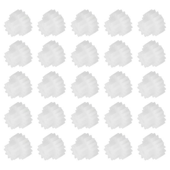 Uxcell 50Pcs Plastic Gears 16 Teeth Plastic Double Gears Model 16102BA Reduction Gear for RC DIY Robot,White Module 0.5