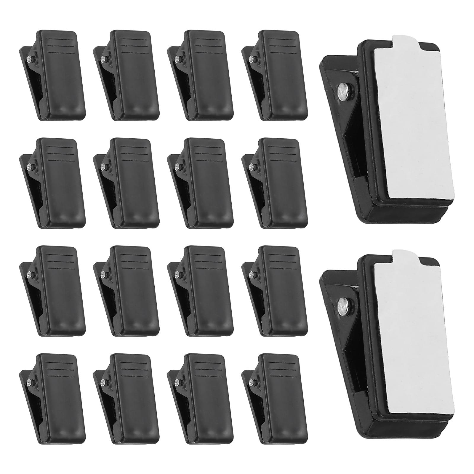 Uxcell 50Pcs Plastic Mini Self Adhesive Clips Sticky Clips Photo Clip ...
