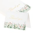 thumbnail image 1 of Uxcell 50Pcs Thank You Cards, 5.9"x7.9" Floral Folded Blank Cardstock, Thank You Notes for Greeting Cards Wedding Graduation Birthday DIY Craft Invitations, Rose Cluster Style, 1 of 6