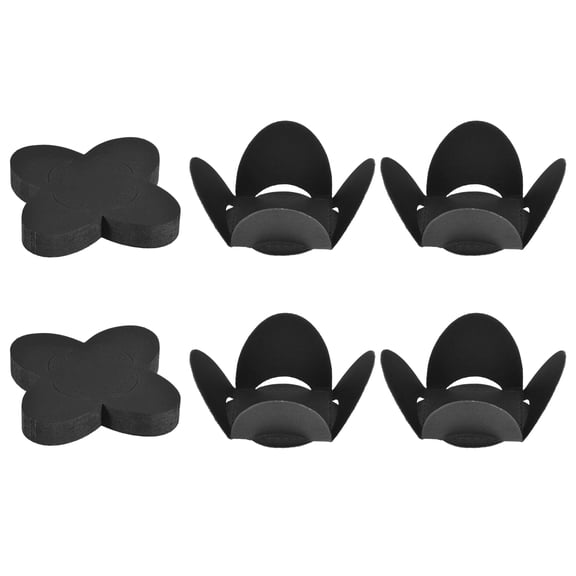 Uxcell 50Pcs Truffle Wrappers, Mini Cupcake Liners, Chocolate Candy Cups, Dessert Base Liners for Christmas, Valentine's Day, Wedding Birthday Party, Black