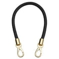 thumbnail image 1 of Uxcell 50cm/19.7" Braided Leather Purse Replacement Strap for Handbag, Black, 1 of 6