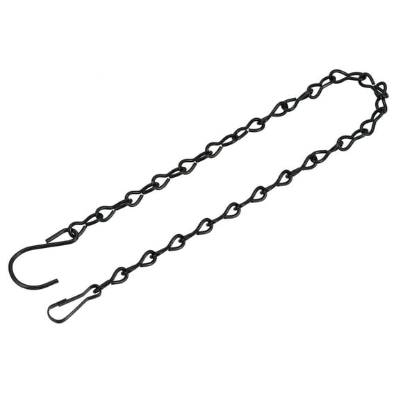 Uxcell 50cm Extension Lighting Chain S Hook Hanging Chains Black 4 Pack