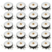 Uxcell 50k ohm Single Turn Rotary Film Wheel Potentiometer Variable Resistors Carbon Silver Tone 20pcs