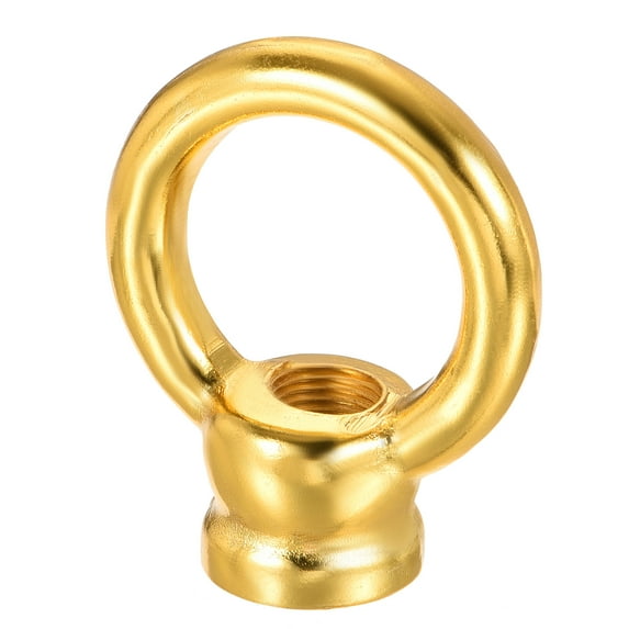 Uxcell 50kg Max Load M10 Thread Ring Female Chandeliers Loop Eye Nut Gold Tone