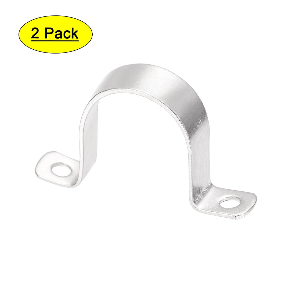 Uxcell 50mm(2") 304 Stainless Steel 2 Holes Rigid Pipe Strap Tension ...