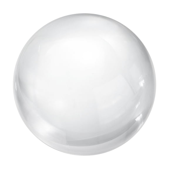 Uxcell 50mm/2" Crystal Sphere Ball Glass Solid Decorative Sphere Crystal Ball Prop Ornament for Feng Shui Divination Tabletop Fountain Decoration, Clear