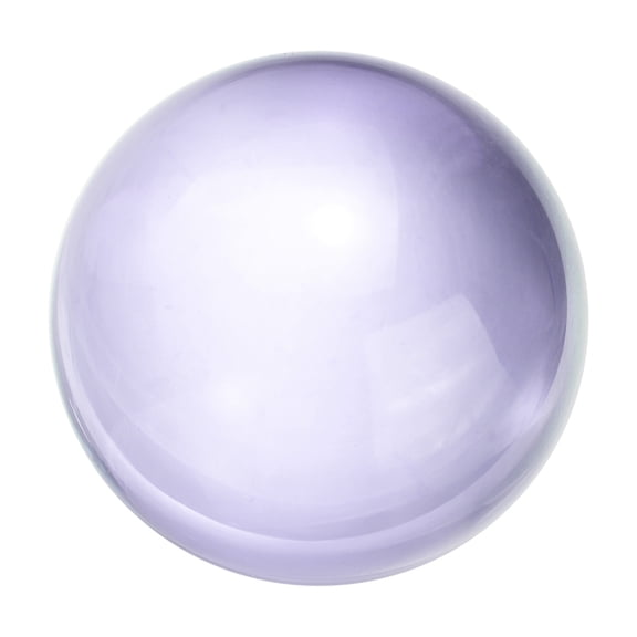 Uxcell 50mm/2" Crystal Sphere Ball Glass Solid Decorative Sphere Crystal Ball Prop Ornament for Feng Shui Divination Tabletop Fountain Decoration, Purple