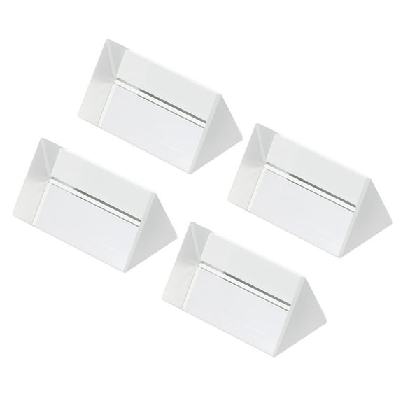 Uxcell 50mm/2 Inch Triangular Prism, 4 Pack Glass Optical Crystal Rainbow Prism, Clear