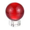 thumbnail image 1 of Uxcell 50mm/2" K9 Crystal Ball Decorative Ball with Gift Box and Crystal Stand Red 1 Set, 1 of 5