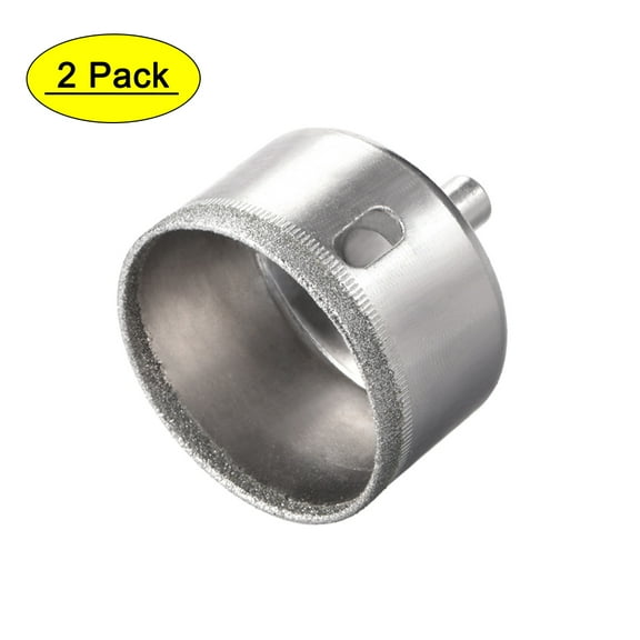 Uxcell 50mm Diamond Glass Hole Saw Core Drill Bits Nickel Plated 2 Pack